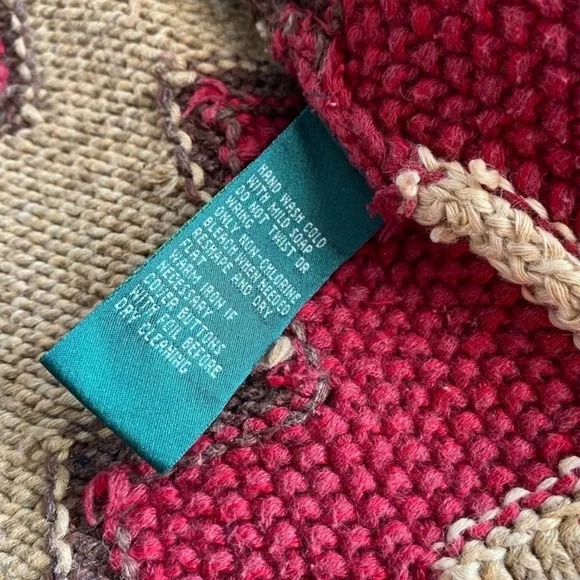 Ralph Lauren Red and Brown Patterned Sweater - Picture 8 of 15